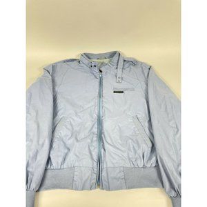 Members Only Jacket Men’s Size 46 Tall Vintage 80s Style Iconic Racer Baby Blue
